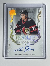 2023-24 Upper Deck The Cup Gold Spectrum Ridly Greig #117 Rookie Auto /36 RC