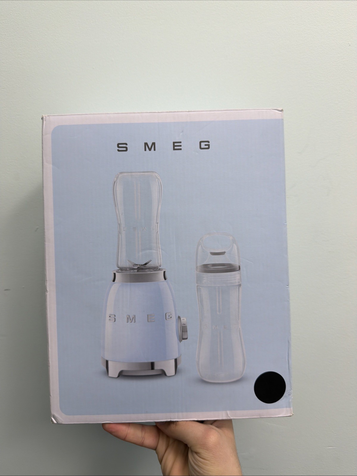 50'S Retro Style Personal Blender with Backlit Knob and Two 