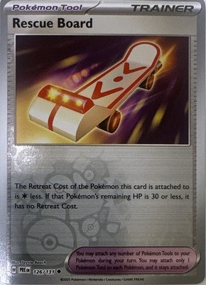 Rescue Board 126/131 Uncommon SV: Prismatic Evolutions Pokemon Reverse Holo NM