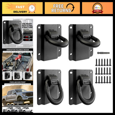 4 Pack Heavy Duty Tie Down Anchors for Truck Bed - Fit 2015-2026 Ford F150 F250