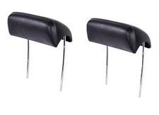 1970 - 1972 Chevelle Nova Cutlass Gto Skylark Black Bucket Seat Headrests Pair