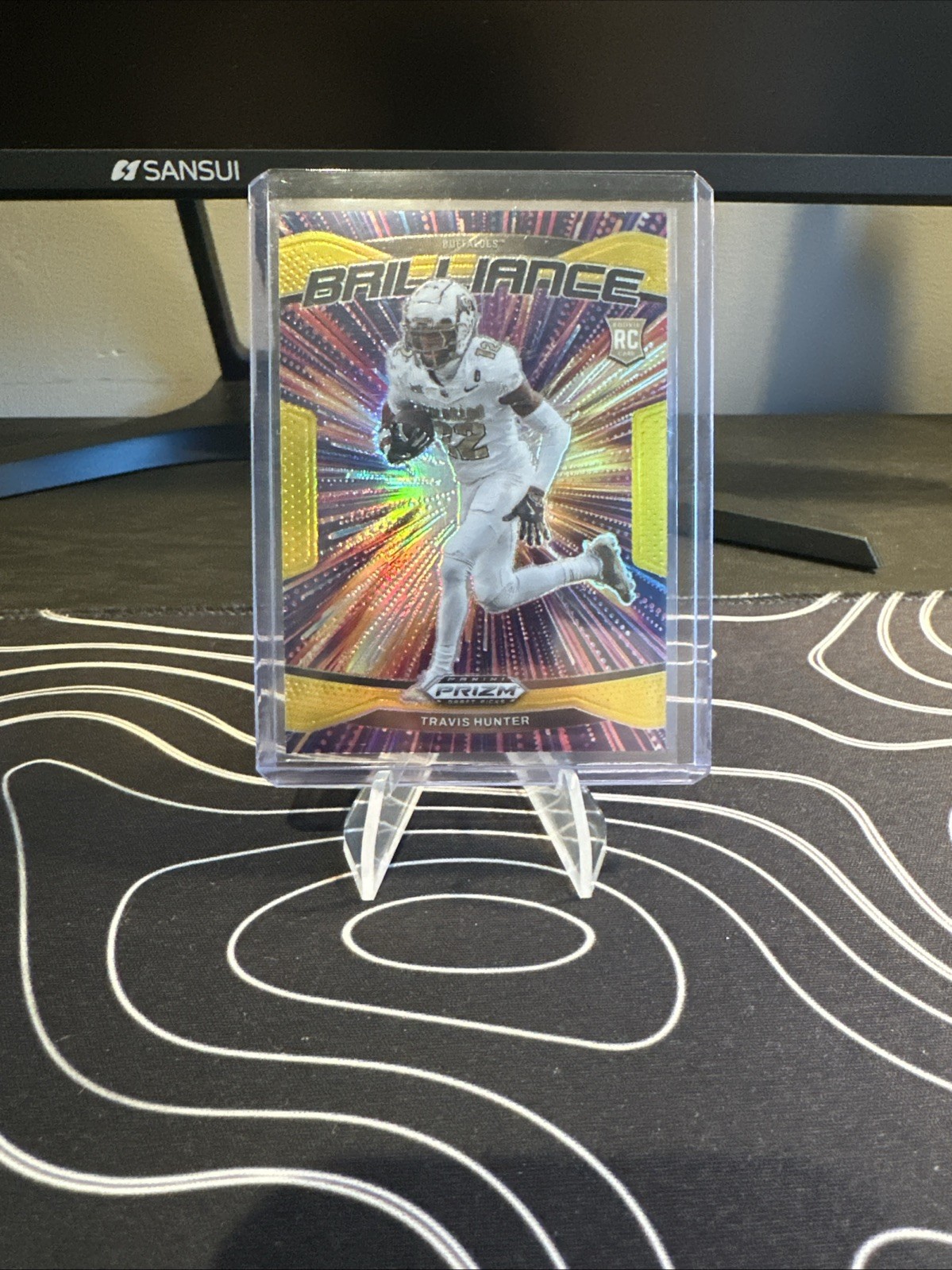 2025 PANINI PRIZM TRAVIS HUNTER ROOKIE GOLD /10 BRILLIANCE #21 PRIZM DRAFT PICKS