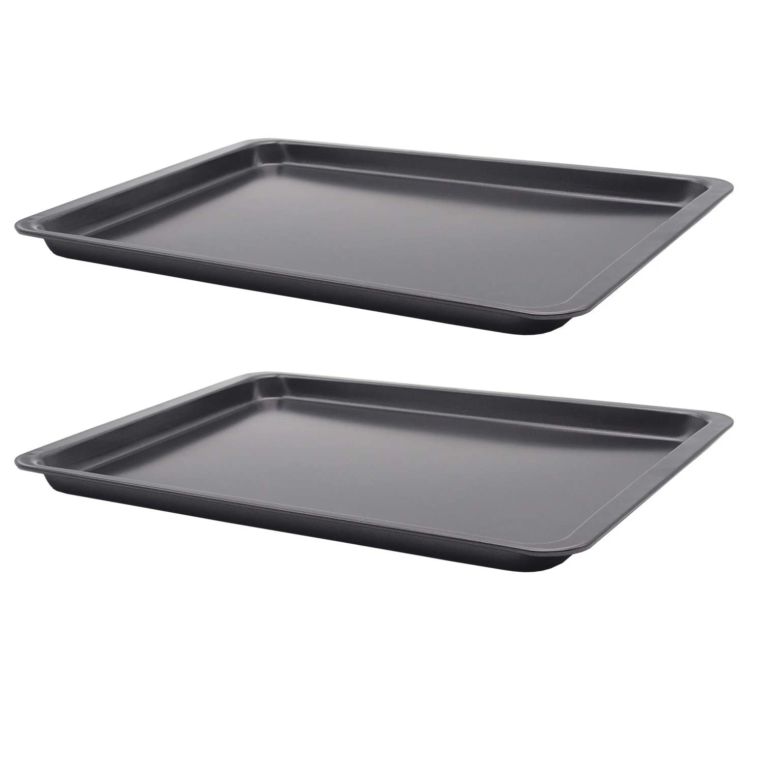 Nonstick Baking Sheet Set - 10x14.5 Inch Cookie Sheets for Easy Baking