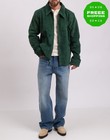 RRP €1295 GOLDEN BEAR Suede Leather Shirt Jacket Size XXL Green Garment Dye