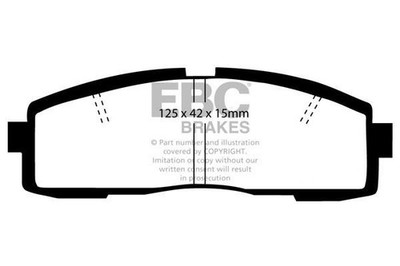 DP4608/2R Ebc Yellowstuff Rear Brake Pad Set Fits Toyota Cressida Crown Supra