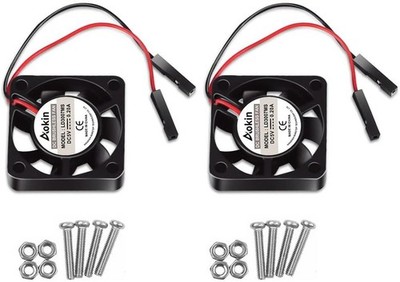 2 Pcs Raspberry Pi Cooling Fans - 30mm Silent Brushless Operation, Easy Mount