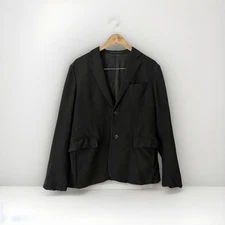 Versace Collection Men’s Blazer Black Textured Fabric Size 48 IT (38 US) Luxury