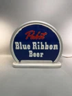 VINTAGE 1940'S PABST BLUE RIBBON BEER SIGN LIGHTED ADVERTISING !!