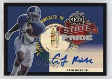 2021 Leaf Metal Draft State Pride Black Rainbow /15 Asim Rose Jr Auto 0s55