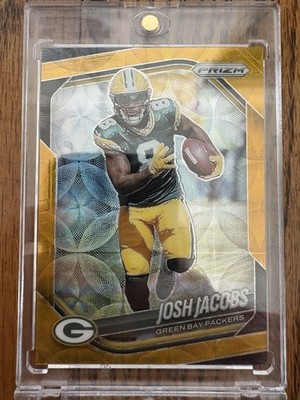 Josh Jacobs Gold Scope /10 Panini Prizm #188  