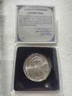 1995 American Silver Eagle 1 oz .999 Fine Silver BU - Early Series - PCS Capsule