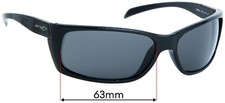 SFx Replacement Sunglass Lenses fits Arnette Frenzy AN4101 - 63mm Wide