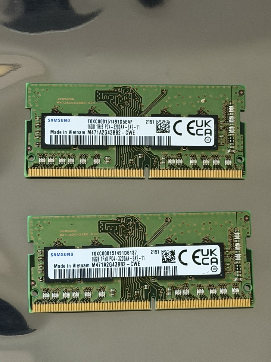 DDR4-3200 SO-DIMM 16GB ×2枚 32GB Samsung 32GB (2x16GB) Samsung DDR4 3200MHz SODIMM Laptop RAM | eBay