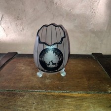 Small Art Deco Tripod Egg Vase Signed Kolek... Kralik