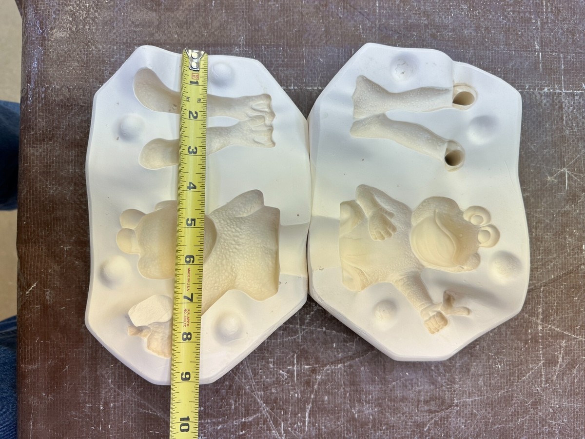 VINTAGE SCIOTO TL DESIGN CERAMIC MOLD #TL-616 SLING SHOT SHELF