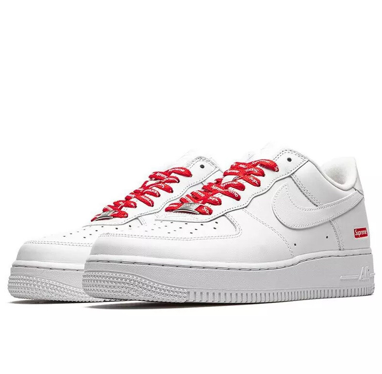 Nike Air Force 1 Low Supreme - White (CU9225-100) Men's Size 8-13