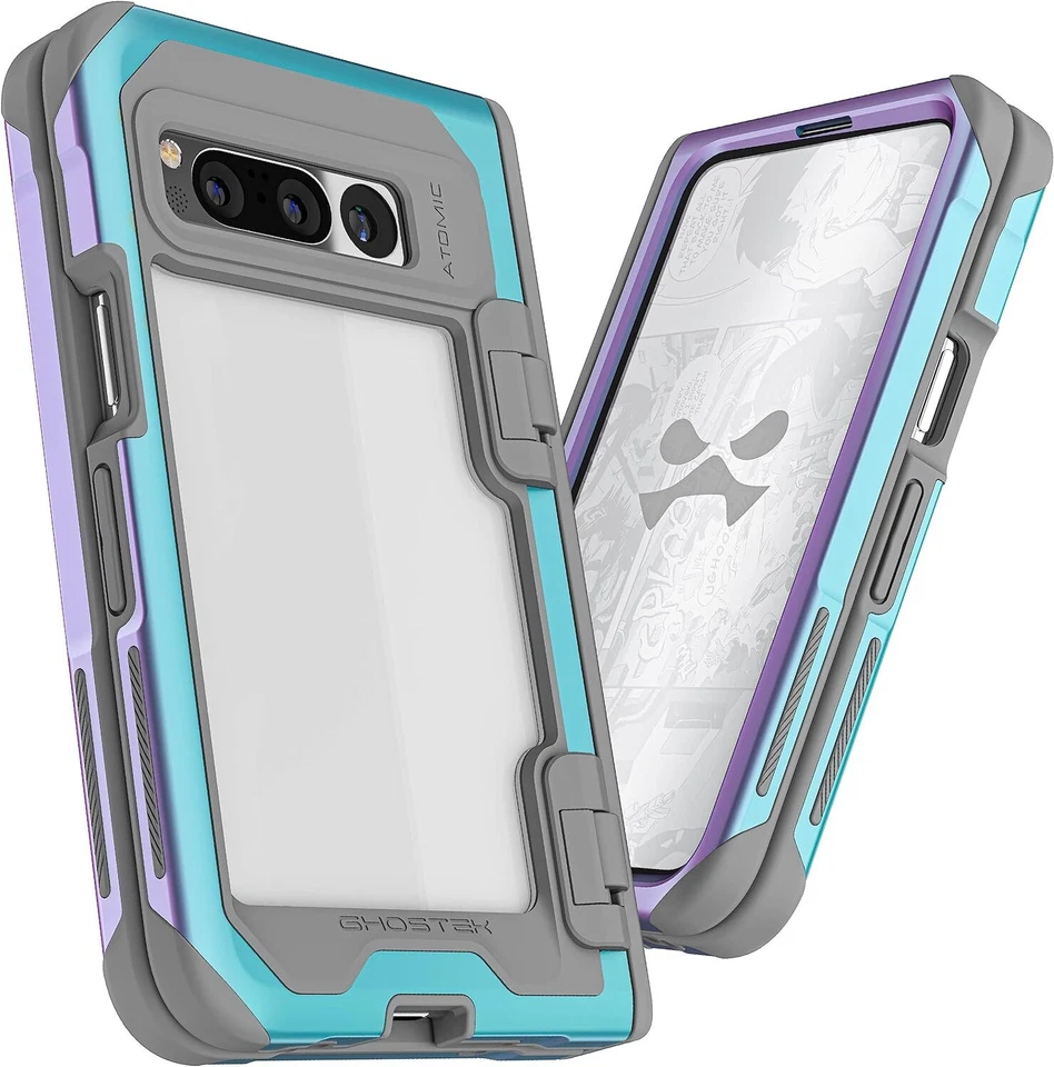 Ghostek ATOMIC slim Clear Metal Bumper Phone Case Designed for Google Pixel Fold - Image 2 of 4