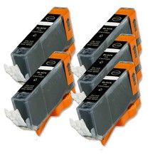 5 PK BLACK ink Cartridge w/ chip fits Canon CLI-221 iP4600 iP4700 MP560 MP620