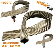 TITAN Guaina Tubo Protezione Termica Isolante Flessibile Fuoco Ignifuca Cavi UV