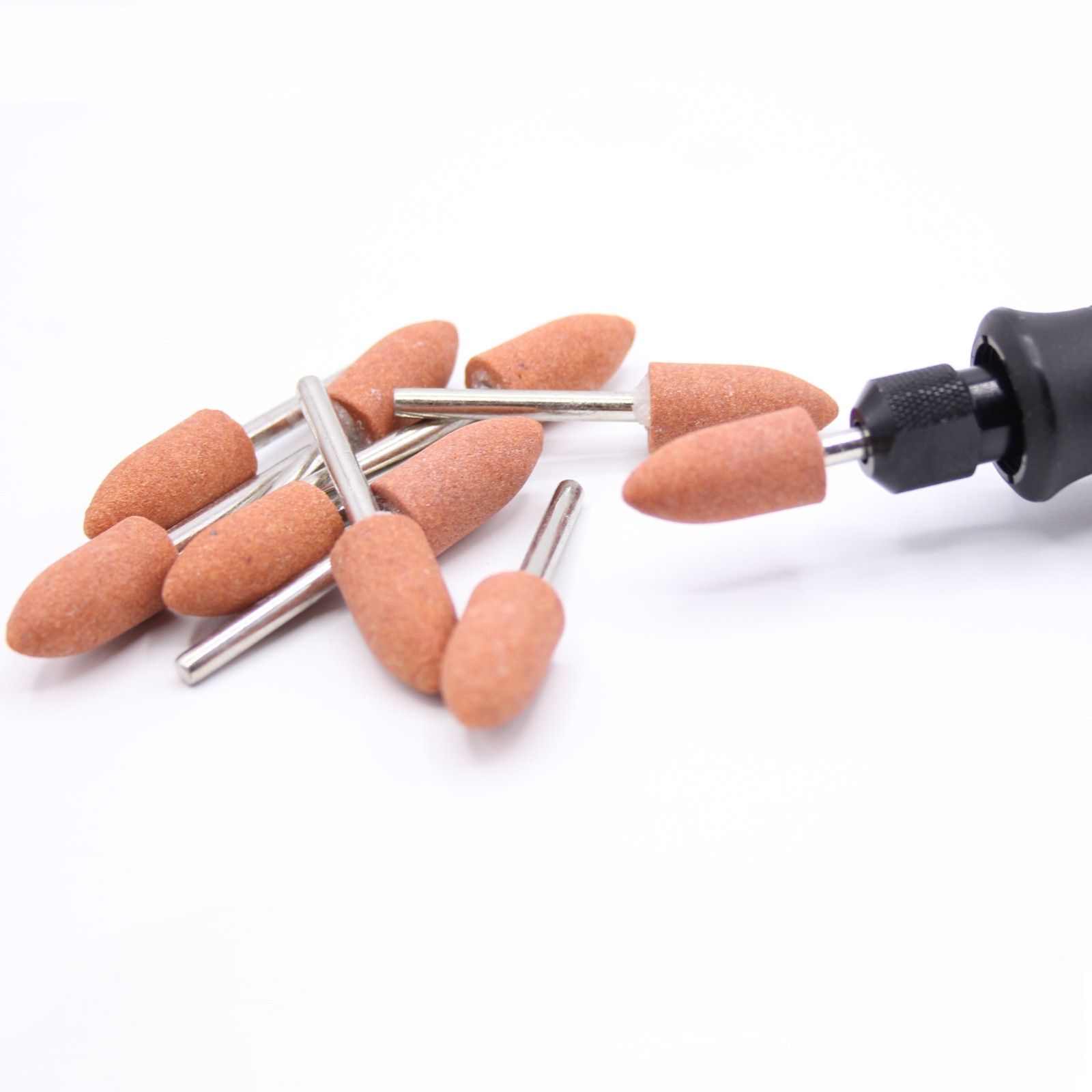 6x Polierstifte Polierer Gummi Mit Feiner Körnung 10mm Für Dremel, Proxxon