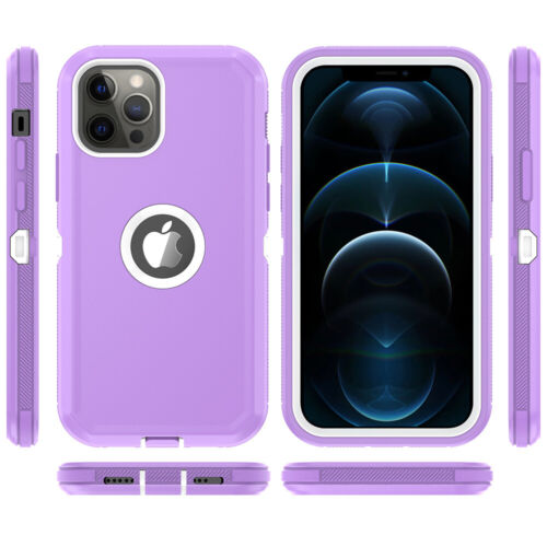 For iPhone 12 Pro/12 Pro Max/12 Mini Case+Tempered Glass+Belt Clip Fits Otterbox - Picture 22 of 29
