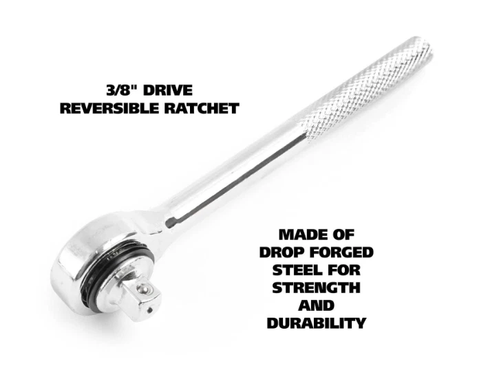 Great Neck 1/4in & 3/8in Drop Forged Steel Ratchet & Socket Set - 40 Pc - Image 4 of 4