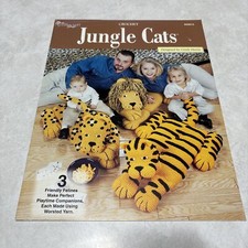 Crochet Jungle Cats Pattern Book, The Needlecraft Shop, 3 Designs, 842613
