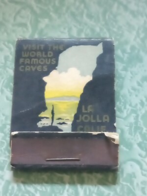Vintage Matchbook Collectible Ephemera E22 La Jolla California Famous Caves