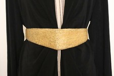 Christian Dior "Ceintures" Gold Hand Made Beaded Waist Belt Band 37"