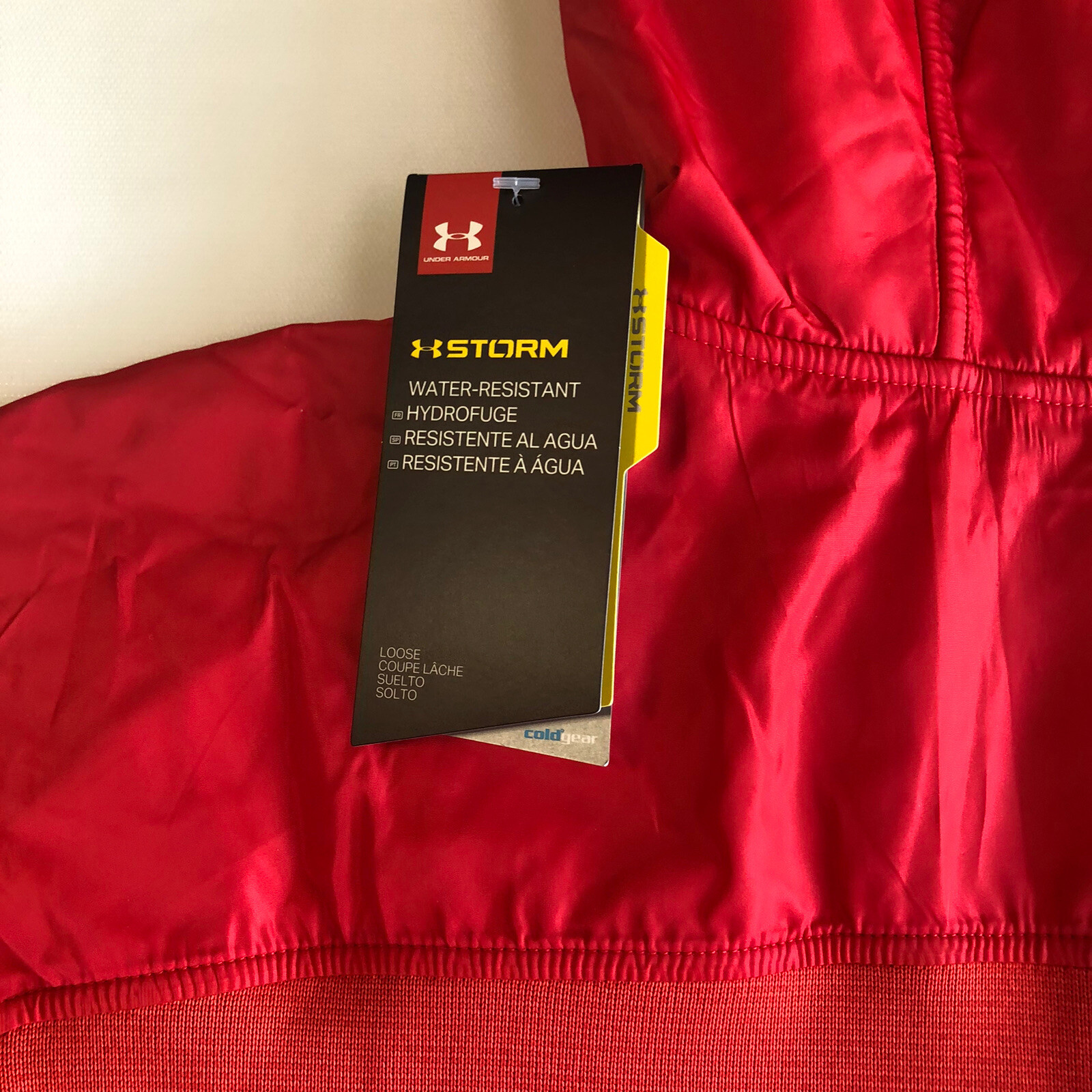 Under Armour Storm Men’s Pockets Loose Fit Jacket Hoodie Red LS Jacket 2XL thumbnail 9