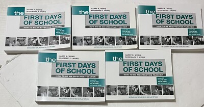 First Days of School : (Pk W/Dvd Sealed) by Harry K Wong 5 Paperback school set