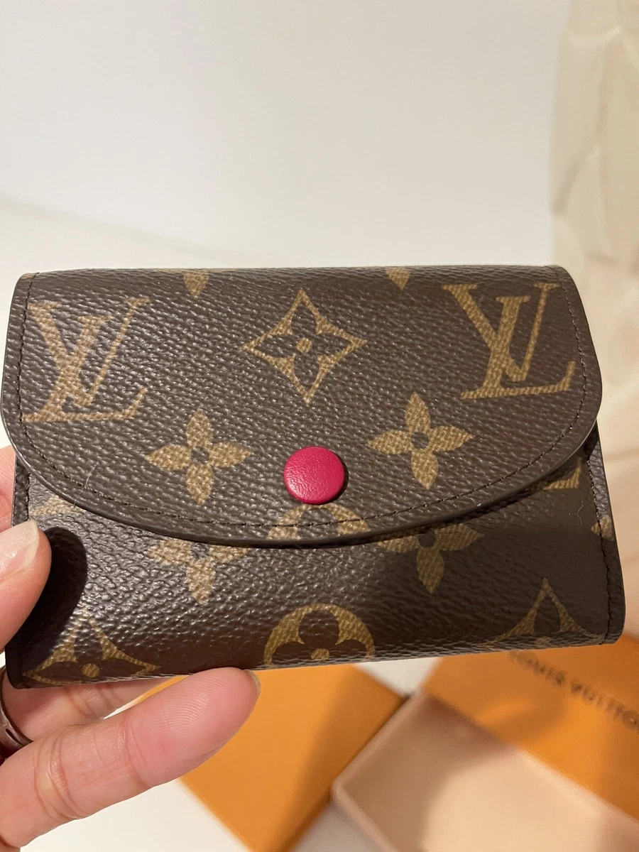 LOUIS VUITTON Rosalie Monogram Canvas Coin Wallet Rose Ballerine