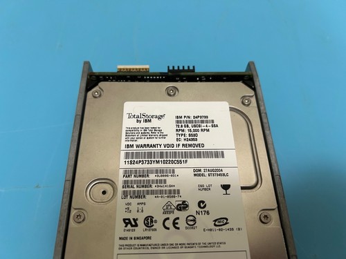 IBM 73.4GB 15K ULTRA 320 SCSI HDD w/ CADDY, 24P3733, 18P3549 - Picture 3 of 6