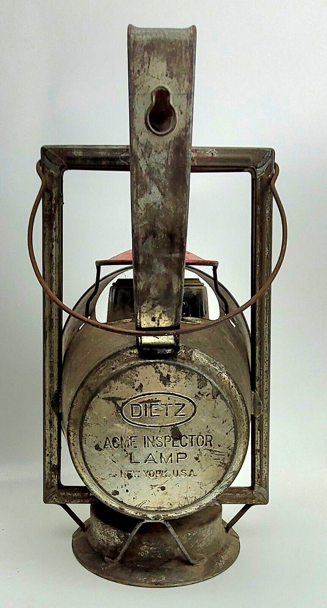ライト・ランタン Dietz ACME Inspectors Lantern Antique Deitz ACME Rail Road Inspector Lamp Lantern W/ Deitz glass