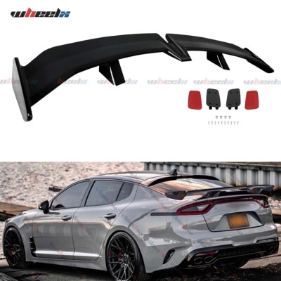 For Kia Stinger GT GT2 55'' Rear Trunk Spoiler Wing Racing Pro Style Gloss Black