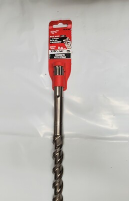 7/8'' x 31'' x 36'' Hammer Drill Bit SDS Max 4C by Milwaukee 48-20-3949, Lot of 1