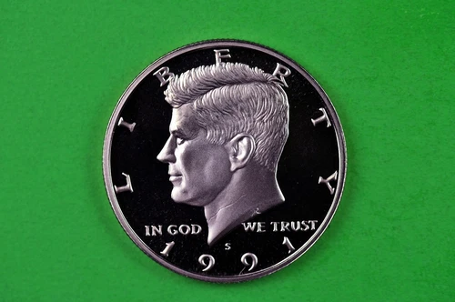 1991-S Kennedy Half Dollar Proof — photo from the most recent tracked eBay sale