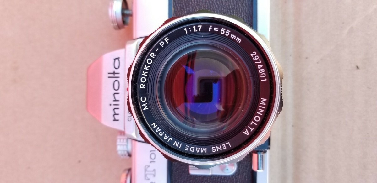 Minolta SRT 101 SLR 35mm Camera with 55MM F1;7 MC PF Rokkor Lens