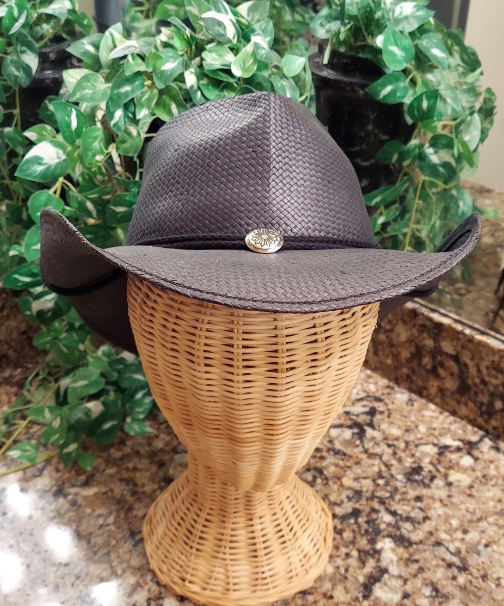 Shady Brady Cowboy Hat with Chin Strap - Size Small - Black  display picture 1