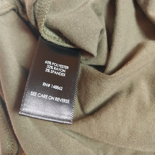Torrid Dress Womens 3XLarge Olive Green Midi Jersey Cross Back Slit NWT - Picture 7 of 10