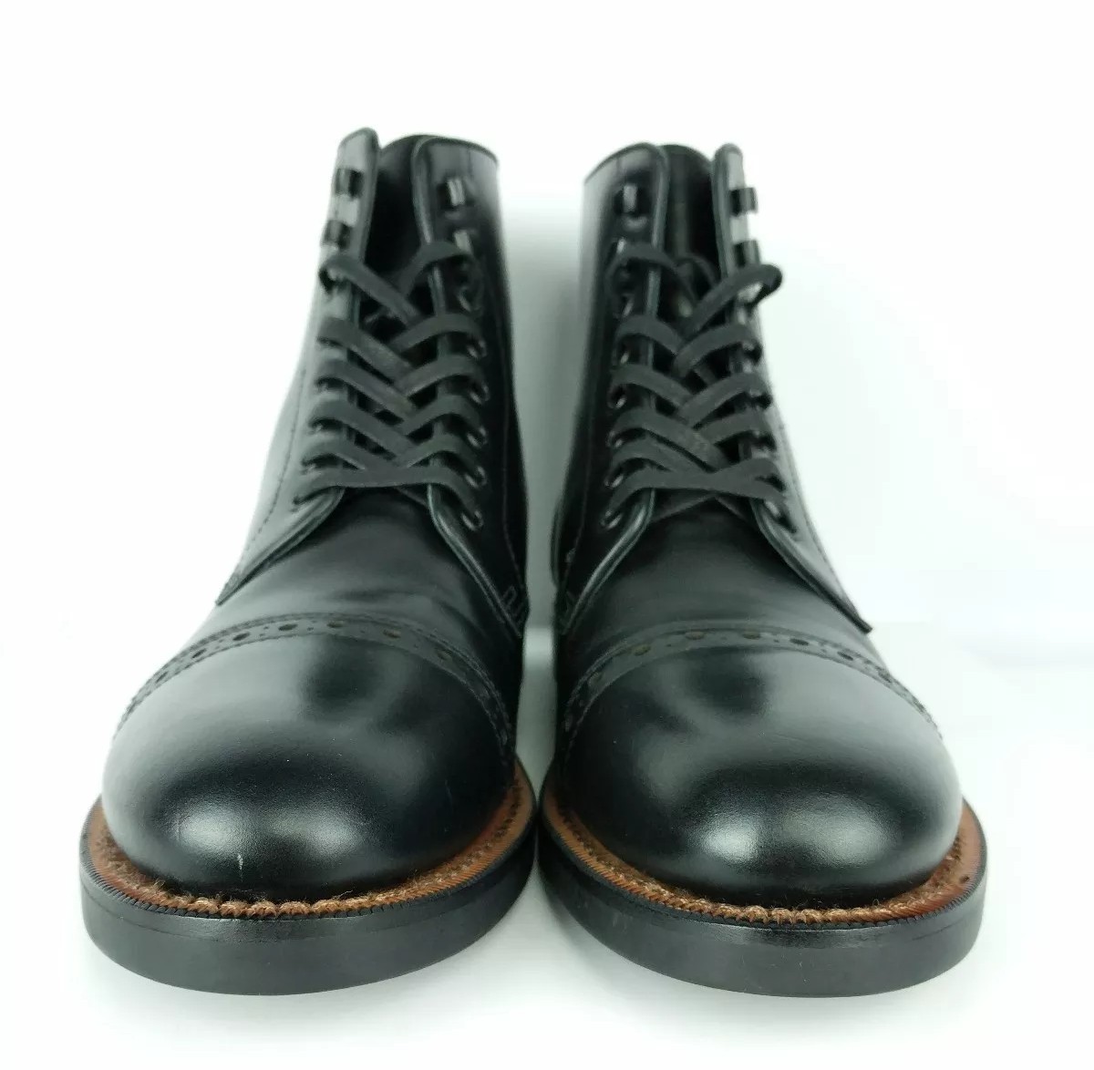 coach bleecker cap toe boots