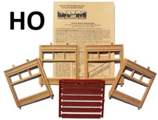 HO- 4 Street Level Walls w/20th Century Windows "Modular System" DPM-30162