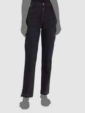  251 Frame Womens Black Inkwell Le-High 'N' Tight Straight-Leg Jeans Size 28