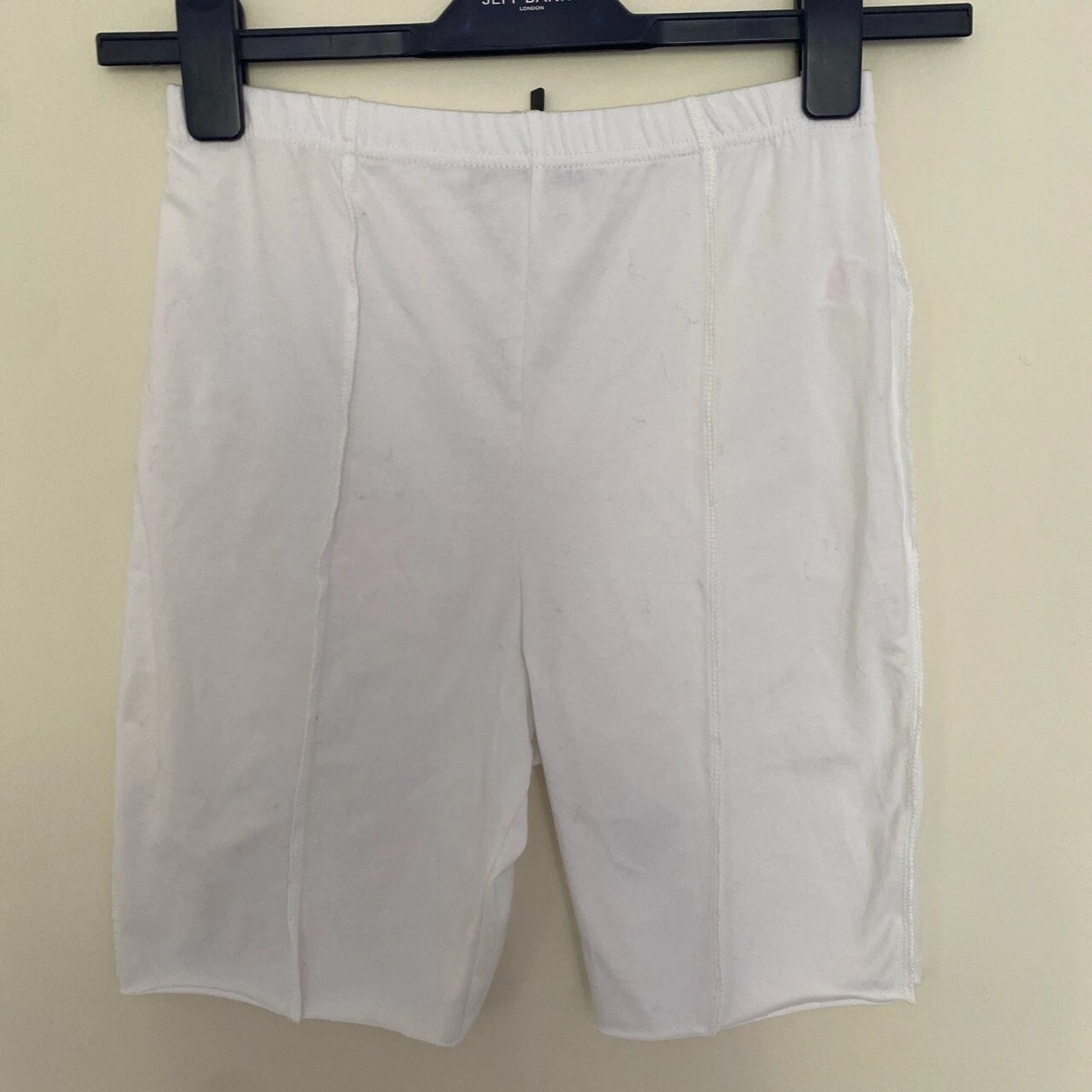 prettylittlething white cycling shorts brand new with tags size uk10