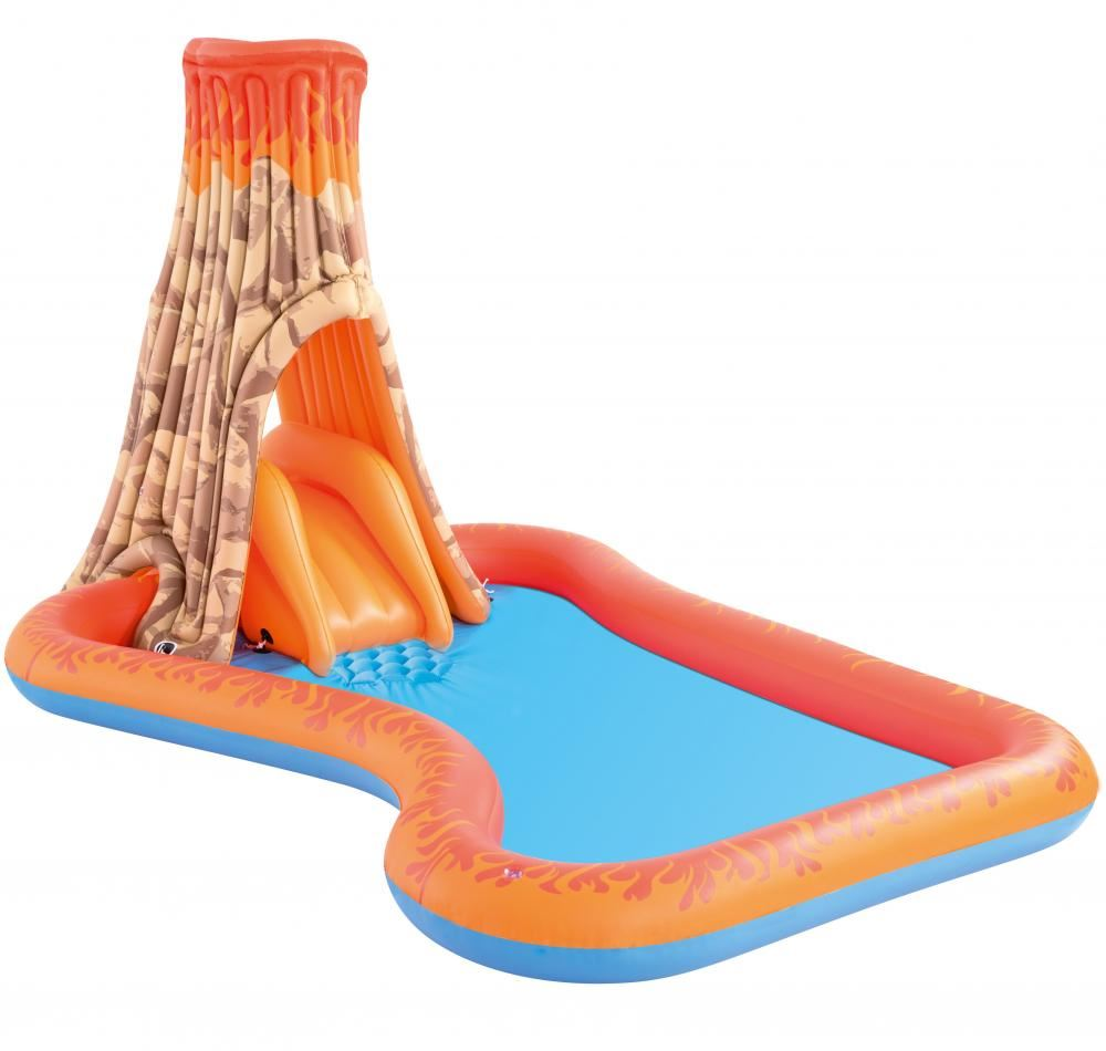 Piscina Gioco gonfiabile con scivolo per bambini da giardino Bestway Vulcano