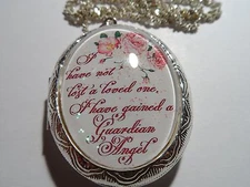 I HAVE NOT LOST A LOVED ONE I HAVE GAINED A GUARDIAN ANGEL LOCKET-HIGH QUALITY