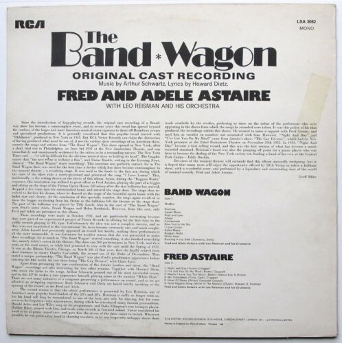 Fred & Adele Astaire - LP - The Band Wagon - RCA LSA 3082 - 1972 - MONO EX/EX - Picture 2 of 3