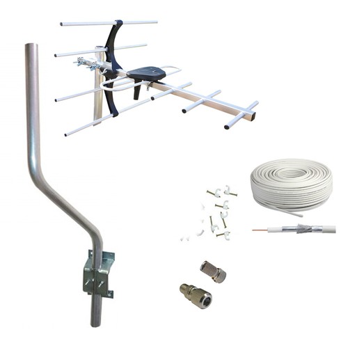 DIGITAL TV AERIAL KIT FREEVIEW HD INDOOR OUTDOOR LOFT CARAVAN SHED 4G 5G MINI - 第 13/19 張圖片