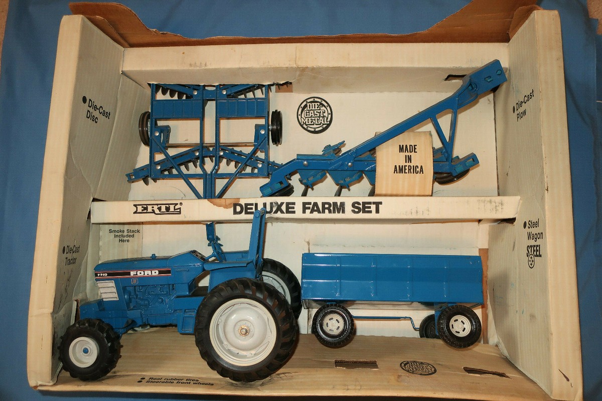 ERTL Ford 1/16th Scale 4 Piece Deluxe Farm Set | eBay