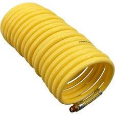 CARQUEST CPE31565 Nylon Coil, 3/8" x 25', 1/4" NPT Swivel Fittings, Yellow
